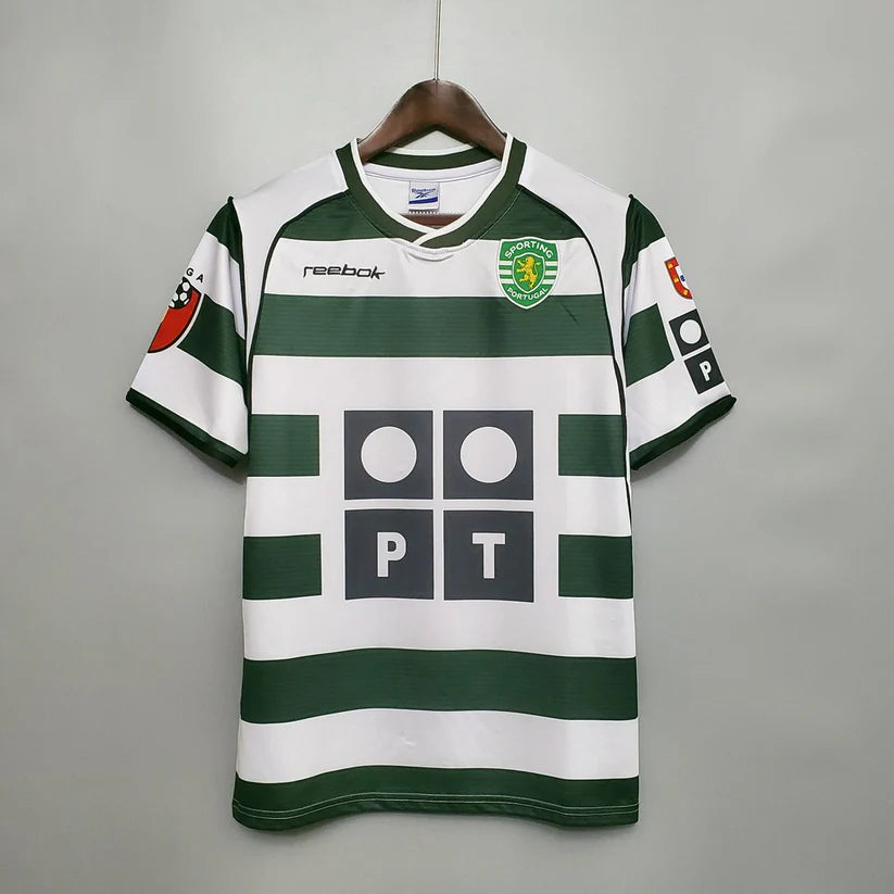Cristiano Ronaldo Heimtrikot – Sporting CP 2002/03 – Retro Kurzarm