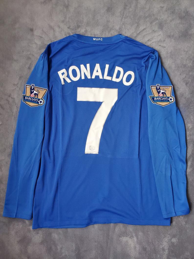 #7 Ronaldo Manchester United 2008-2009 Away Jersey Long Sleeve