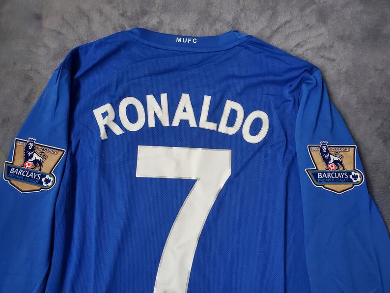 #7 Ronaldo Manchester United 2008-2009 Away Jersey Long Sleeve