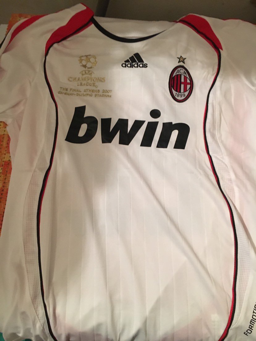 Pirlo #21 Weißes Trikot – 2007 Champions League Kurzarm