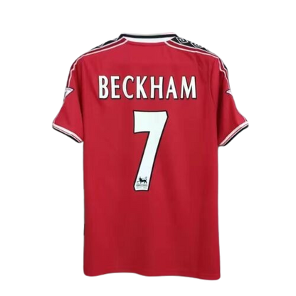David Beckham Trikot #7 – Manchester United Heimtrikot rückseitig (Retro)