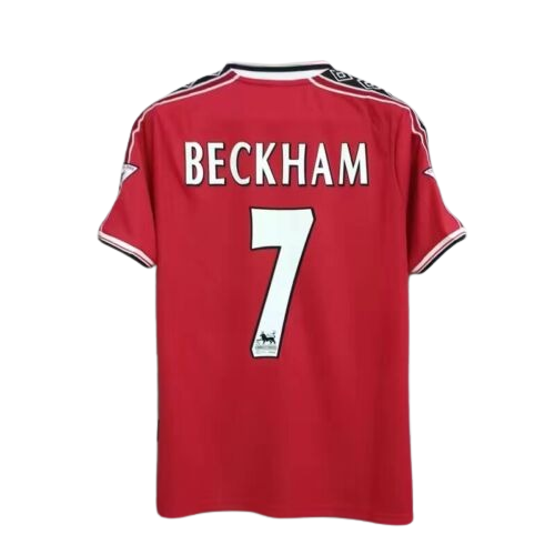 David Beckham Trikot #7 – Manchester United Heimtrikot rückseitig (Retro)