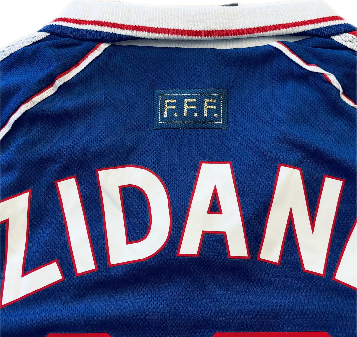 Frankreich 1998 Zinedine Zidane Auswärtstrikot – Kurzarm – Weltmeisterschafts-Version