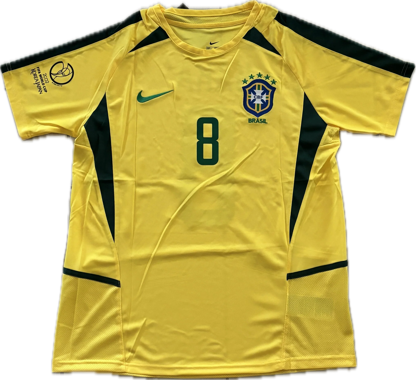 Brasilien 2002 Heimtrikot – KAKÁ – Gelb mit grünen Details – Retro
