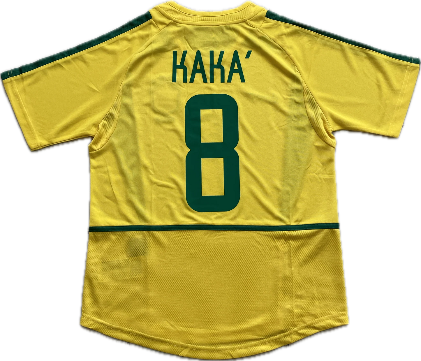 Rückansicht – Brasilien 2002 Heim – KAKÁ – Gelb/Grün – Retro