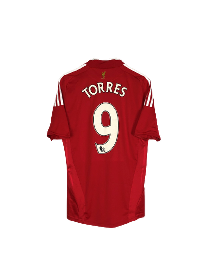 Liverpool Heimtrikot Rot – Fernando Torres #9 Rückansicht (Retro)