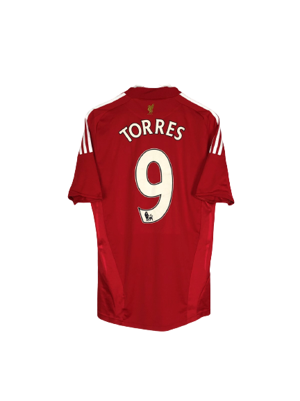 Liverpool Heimtrikot Rot – Fernando Torres #9 Rückansicht (Retro)
