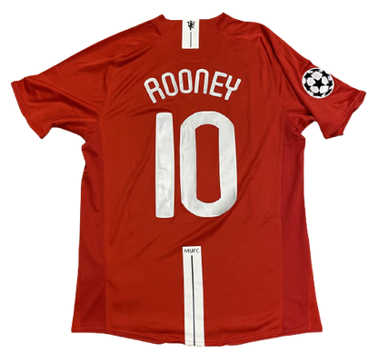 2008 UEFA Champions League Final Manchester United Wayne Rooney Trikot - Kurzarm