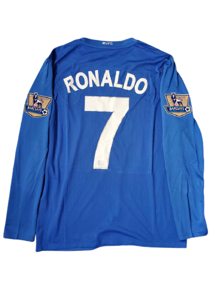 #7 Ronaldo Manchester United 2008-2009 Away Jersey Long Sleeve