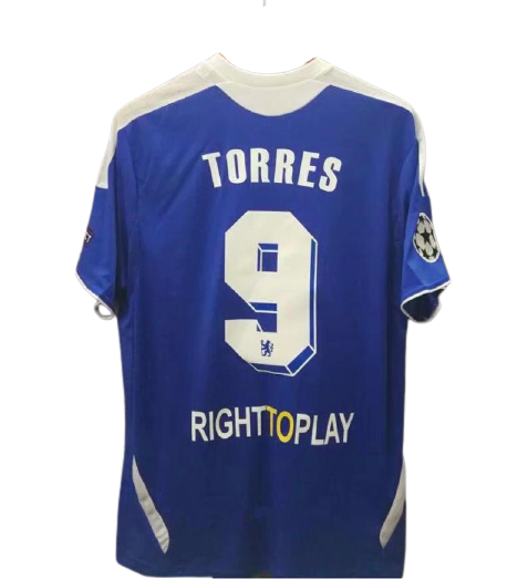 Fernando Torres Trikot Chelsea 2012 Heimtrikot blau Nr 9 Rückseite