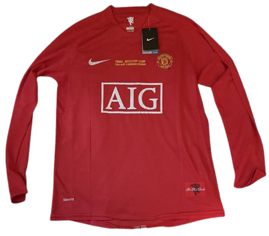 Rooney #10 Trikot Old Trafford 2007/08 – Ärmel UCL Starball Patch