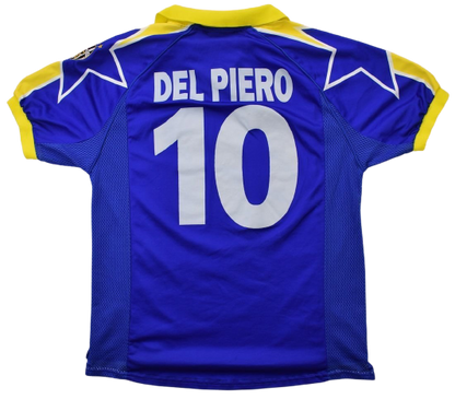 Del Piero Retro Vintage Trikot – 1997/98 Juventus Third Jersey Kurzarm (Blau)