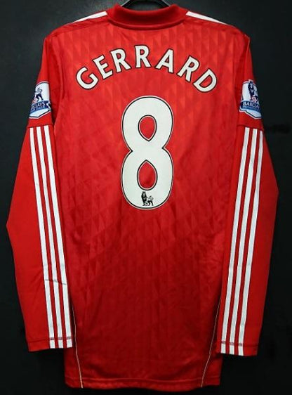 Steven Gerrard LIVERPOOL JERSEY 2010-2012 Home KIT Long Sleeve