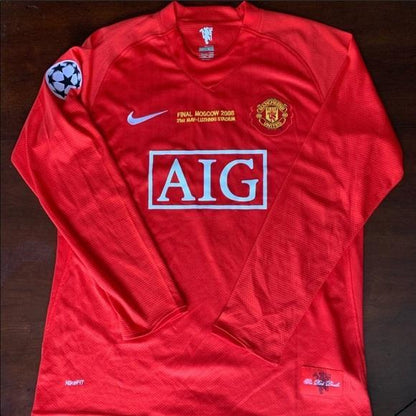 2008 UEFA Champions League Final Manchester United Cristiano Ronaldo Trikot - Langarm