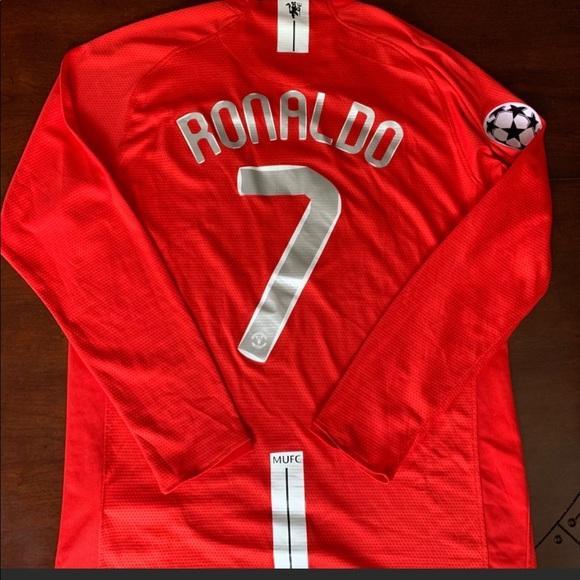 2008 UEFA Champions League Final Manchester United Cristiano Ronaldo Trikot - Langarm