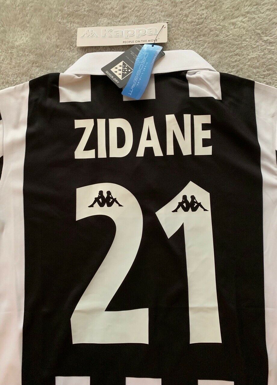 Juventus 1999/00 Heimtrikot Kurzarm - Limitierte Auflage Sammlerstück | Zinedine Zidane #21